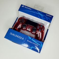 Sony PS4 Translucent Red Controller