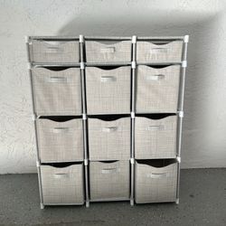 12 Drawer Organizer - Fabric/Plastic