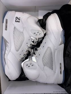 Jordan 5s White Metallic