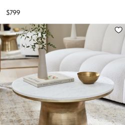 west elm marble gold coffee table