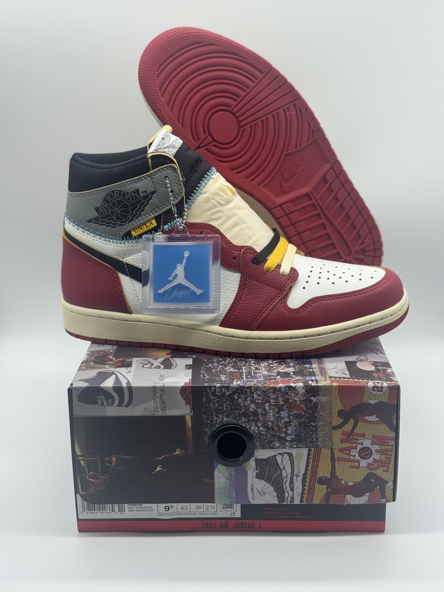 UNION LA x Nike Air Jordan 1 Retro OG SP High Chicago Shadow HV8563-600 Sz 9.5