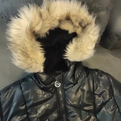 Girls Black Rainjacket 10/12