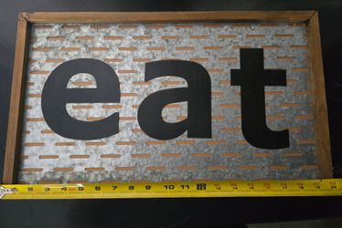 Rustic 'Eat' Kitchen Wall Decor