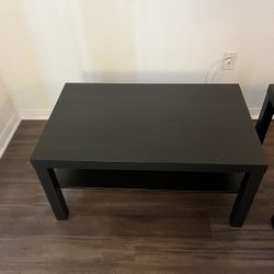 Black Coffee Table & End Table
