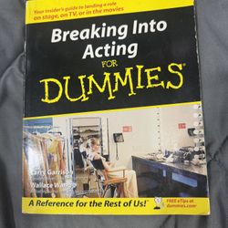 Breaking Into Acting For Dummies 