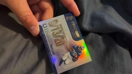 Jonathan Taylor first class rookie debut card