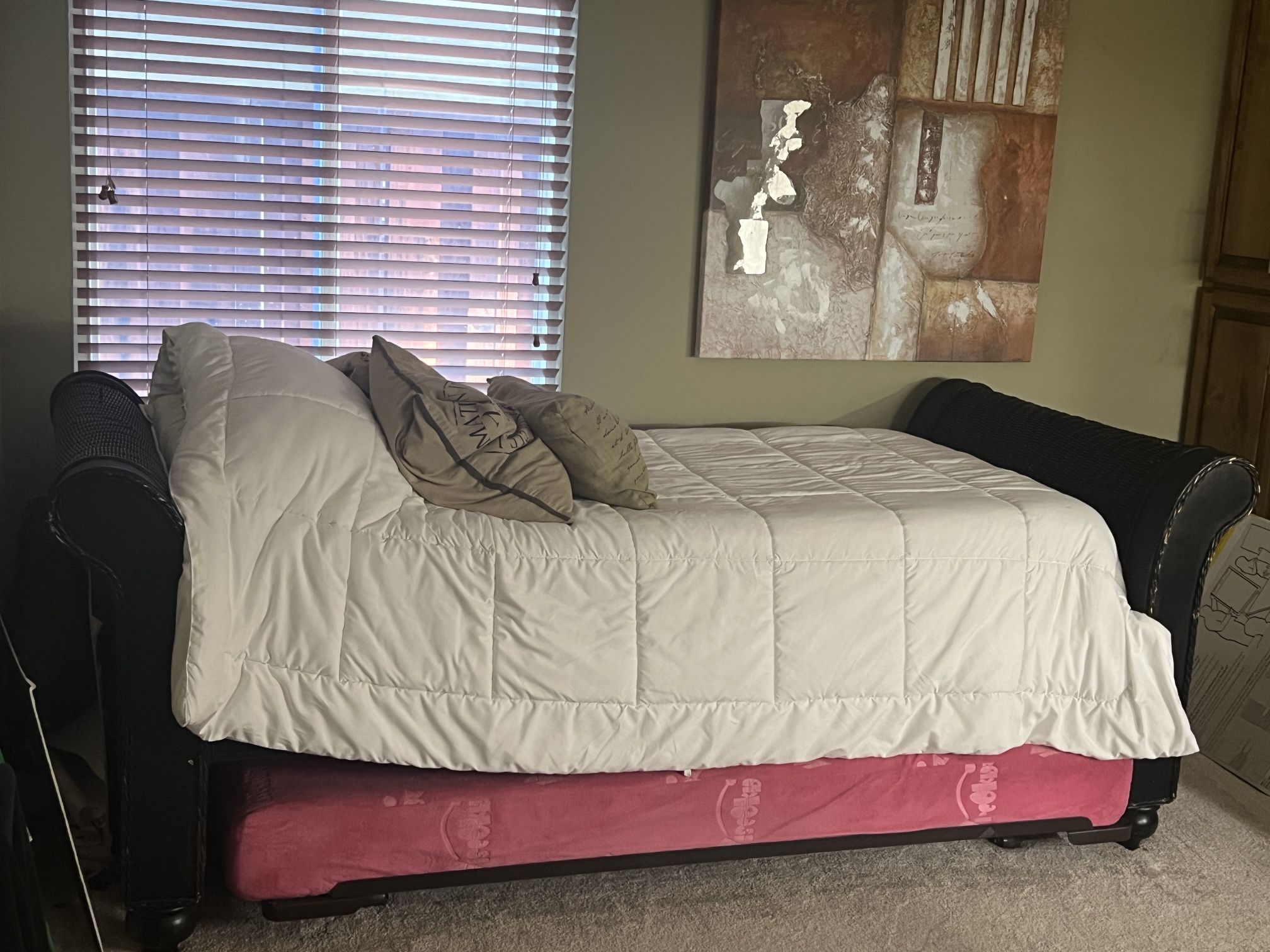 Twin Trundle Bed With Mattress