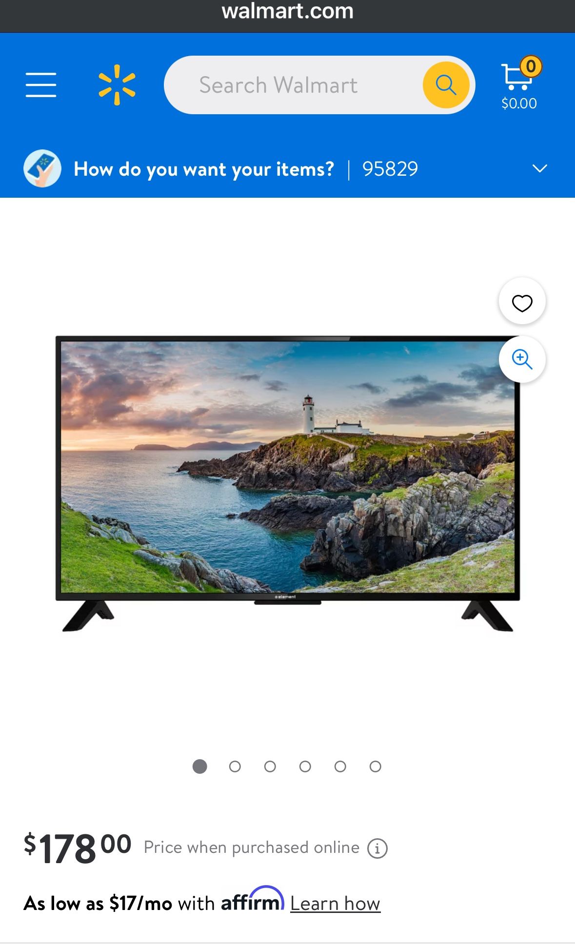 Element TV Model E2SW3918