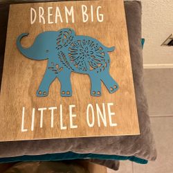Nursery Wall Art - Elephant Theme 