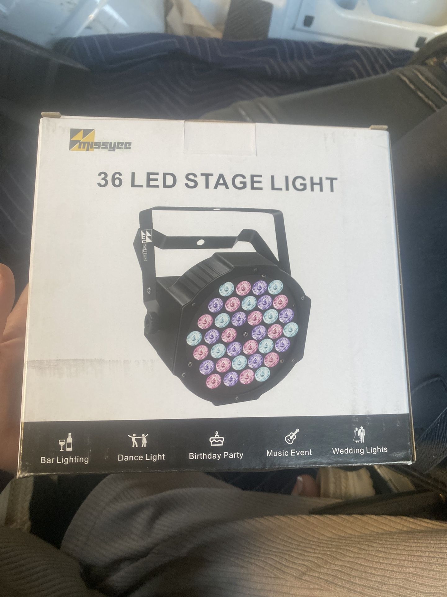 (4) Pack Of 36 RGB LED DJ Stage Uplight