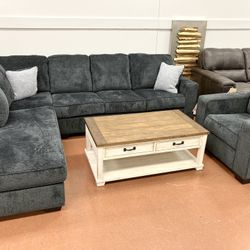 New Sectional & Chair — IN STOCK 