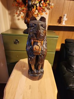 Jaguar,handcarved in Jamaica 18 inch