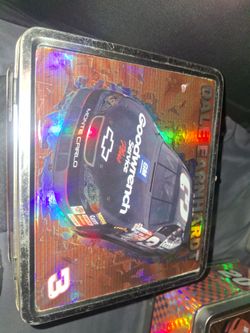 Vintage 2000 Dale Earnhardt Sr. #3 GM Goodwrench Metal Tin Lunch Box - NASCAR Collectible.