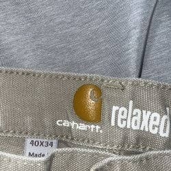 Carhartt Carpenter Pants Khakis Color Relaxed Fit Size 40x34