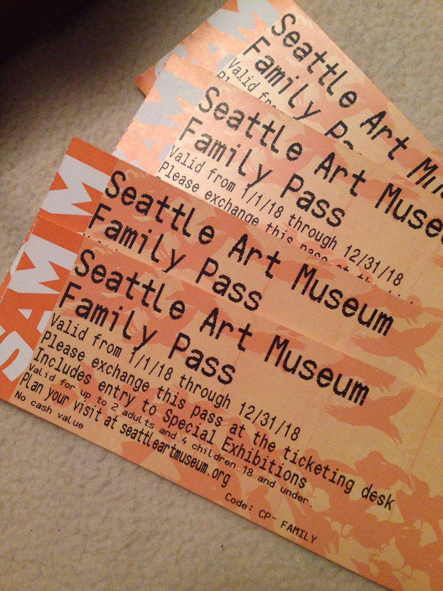 Seattle art museum family pass