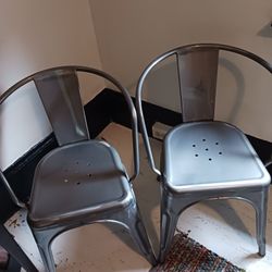 2 Metal Chairs