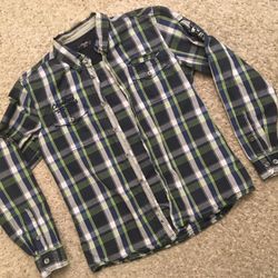 Long Sleeve Plaid Shirt - M/S