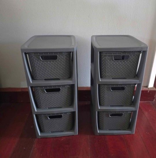 Stackable Tower drawers storage bins organization woven stackable Made in Poland