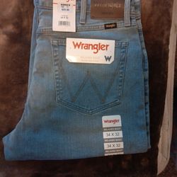 WRANGLER RELAXED BOOT FIT JEANS SIZE 34 ×32