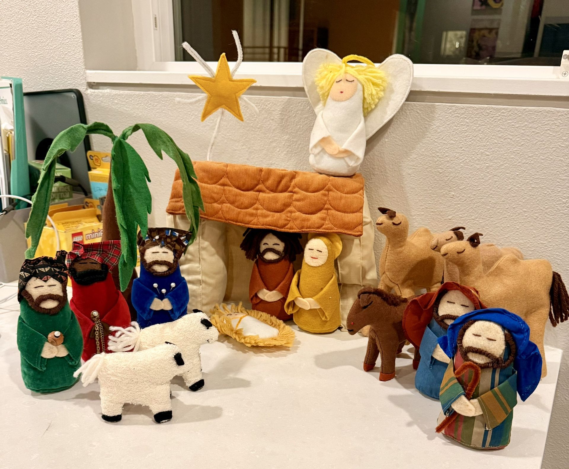 Vintage Handmade Nativity Set