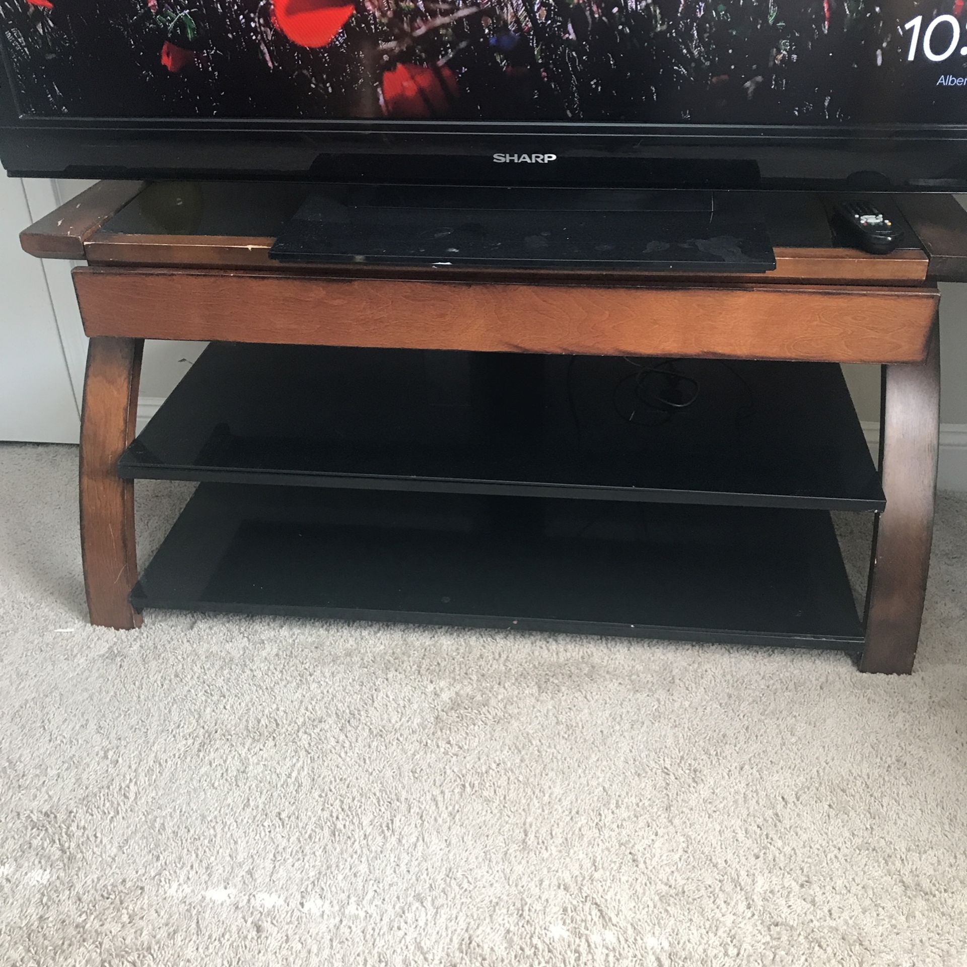 Glass TV Stand