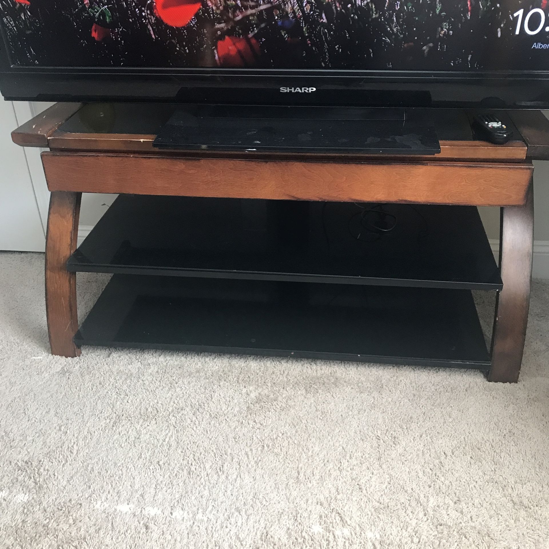 Glass TV Stand 