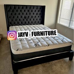 New Queen Bed Frame With Mattress 