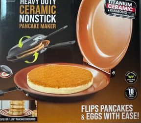 NEW Gotham Steel Diamond Pancake Pan Nonstick Double Sided Flip Pancake Maker just $10