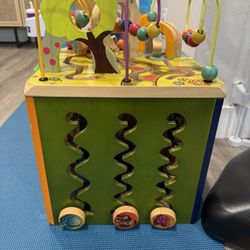 Zany Zoo- B. Toys Wooden Activity Cube