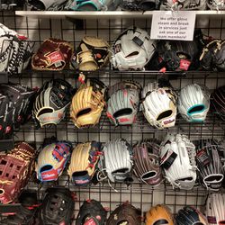 New And Used Baseball/Softball Gloves (PRICES VARY)