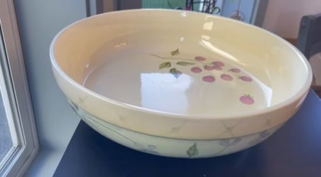 Vintage Hand painted Pasta Bowl by Tracy Porter in the “Evelyn” Collection