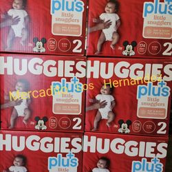 Huggies Size 2 Little Snugglers 174 Pañales Diapers❗️Nuevos Firm Price