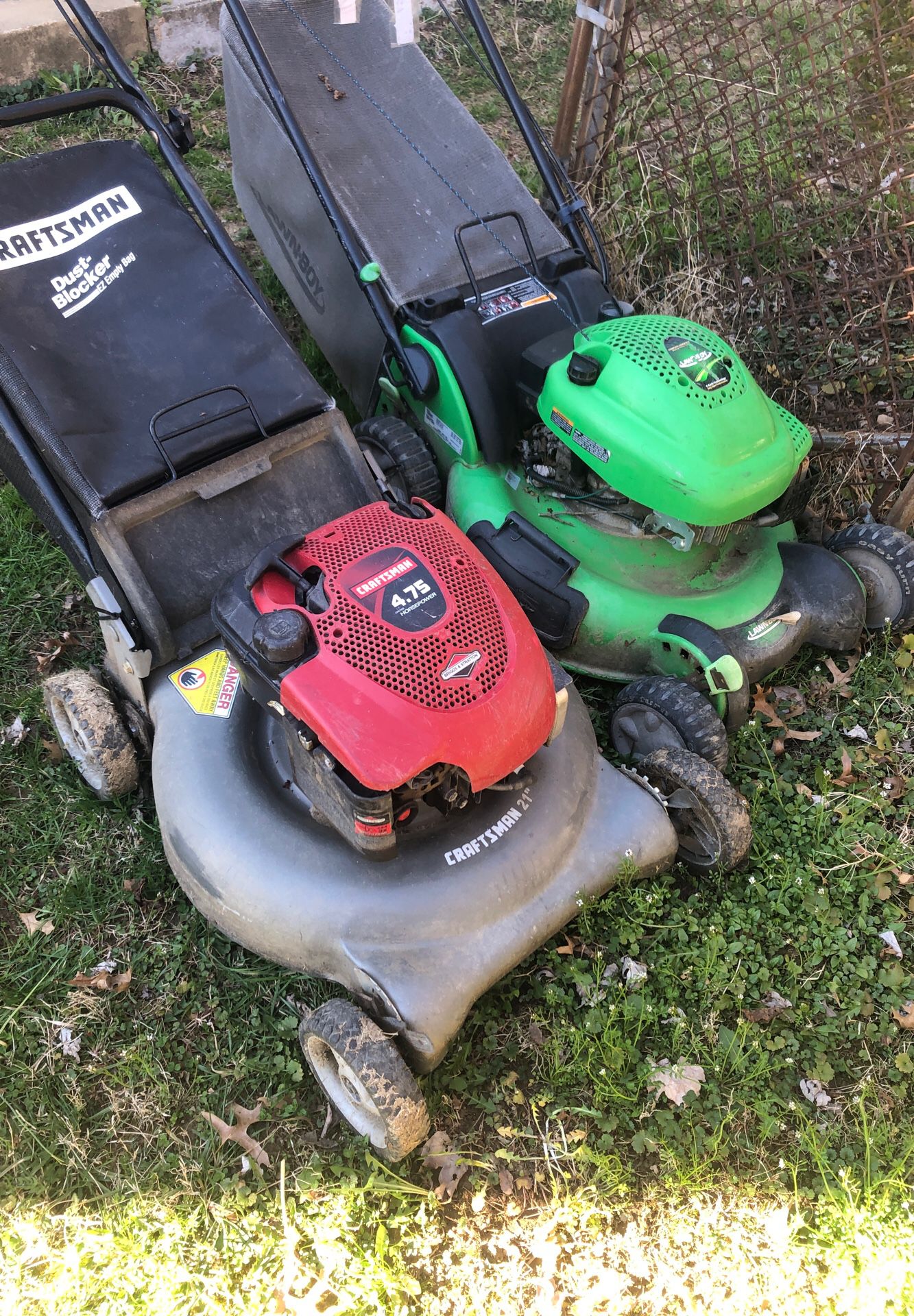 Two Lawnmowers for parts