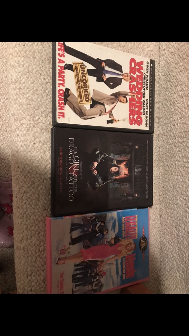 Wedding crashers legally blonde DVDs