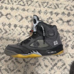 Off White Jordan 5’s Size 10