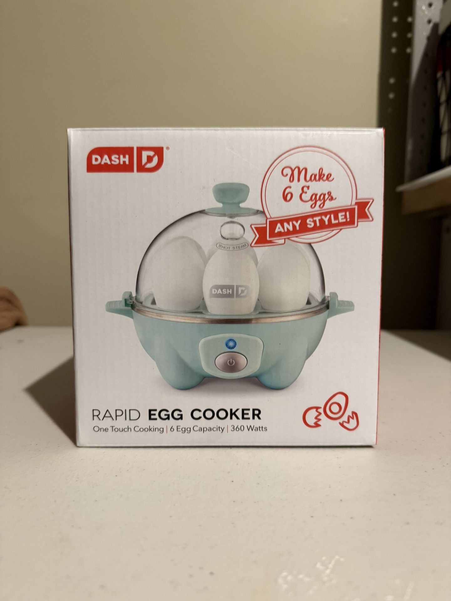 Rapid Egg Cooker Dash - 6 eggs 