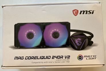 MSI MAG Core Liquid 240R V2 AIO Liquid CPU Cooler, 240mm Radiator