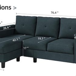 Sofa With Footstool And Storage 