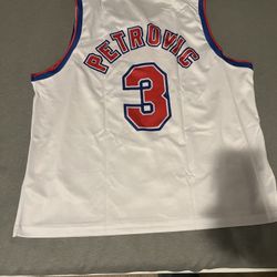 Drazen Petrovic New Jersey Nets Jersey