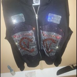 Unlimited edition, wockhardt rhinestone hoodie