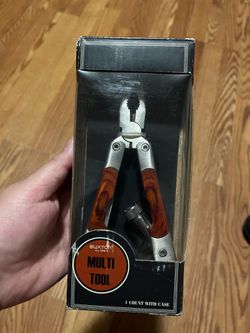 Buxton est. 1898 Multi Tool Pliers  and Pocket leather punch, Knife, screwdriver