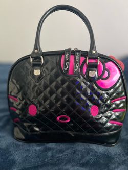 Hello Kitty Quilted Leather Dome Handbag