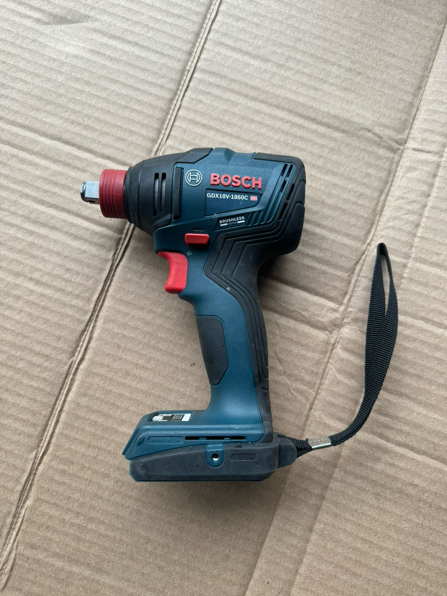 BOSCH GDX18V-1860CN 18V Connected-Ready Two-In-One 1/4 In. and 1/2 In. Bit/Socket Impact Driver/Wrench (Bare Tool)