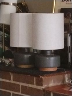Pair of modern table lamps