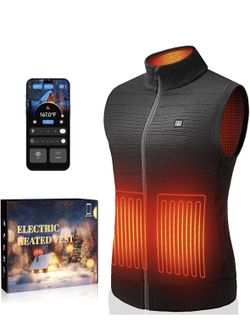 Women’s Heated Vest w/ 16000mAh Battery App & Button Control Electric (Small)