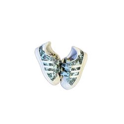 Jeremy Scott Adidas Superstar Money Toddler Size 6 Sneakers White Green Leather