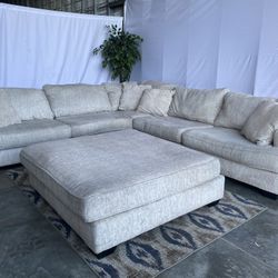 Ashley Beige Deep Seated Sectional Couch π Delivery Available