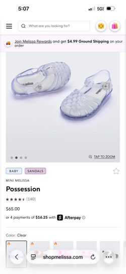 Toddler Mini Melissa Possession size 9T
