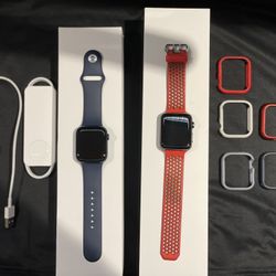 Two Apple Watches Series 6  44mm  & Series 2  42mm