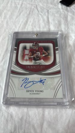 Bryce Young rookie auto immature collection /99